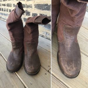 DIESEL limited edition canvas boots